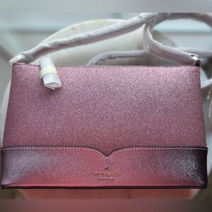 Kate Spade Pink Glitter Crossbody Purse - NWT